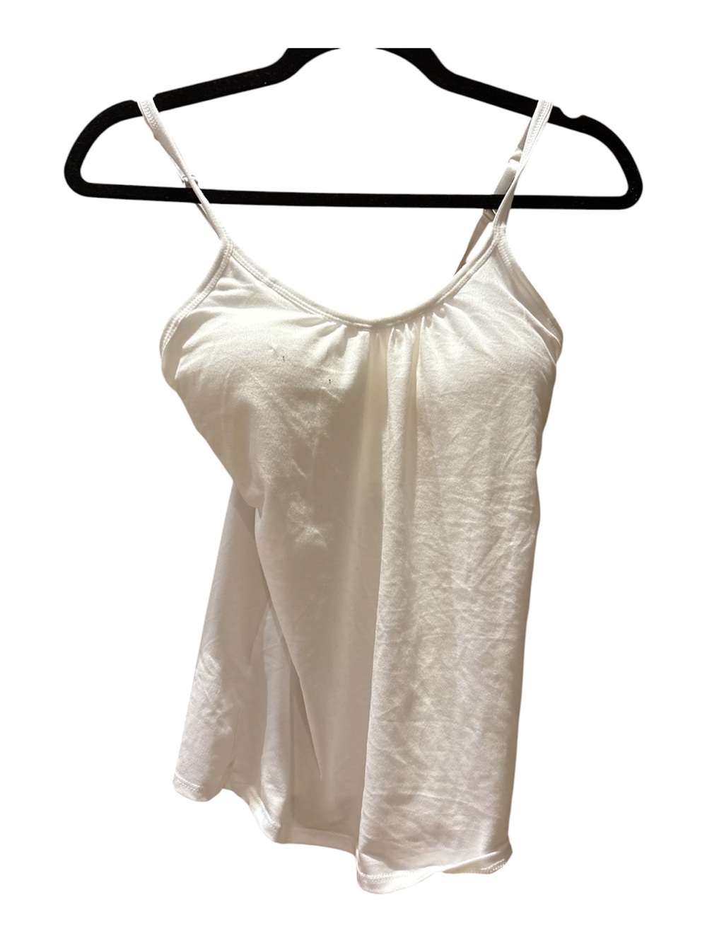 Women's White Spaghetti Strap Camisole Tank Top Size M